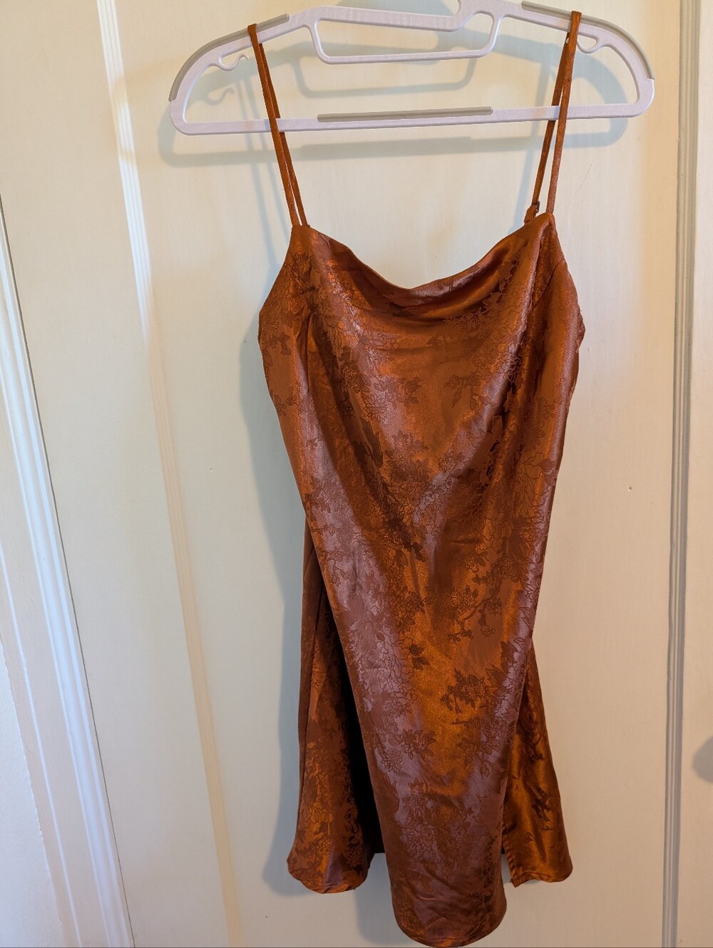 Princess Polly Women's Norman Mini Dress in Rust Brown